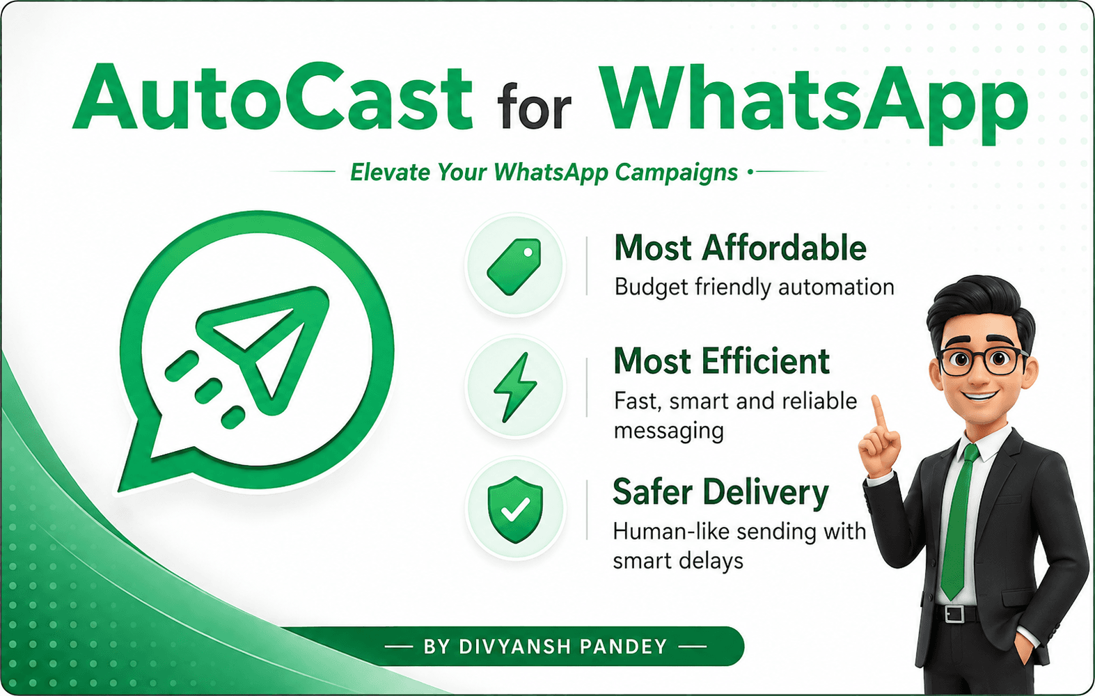 Autocast For WhatsApp